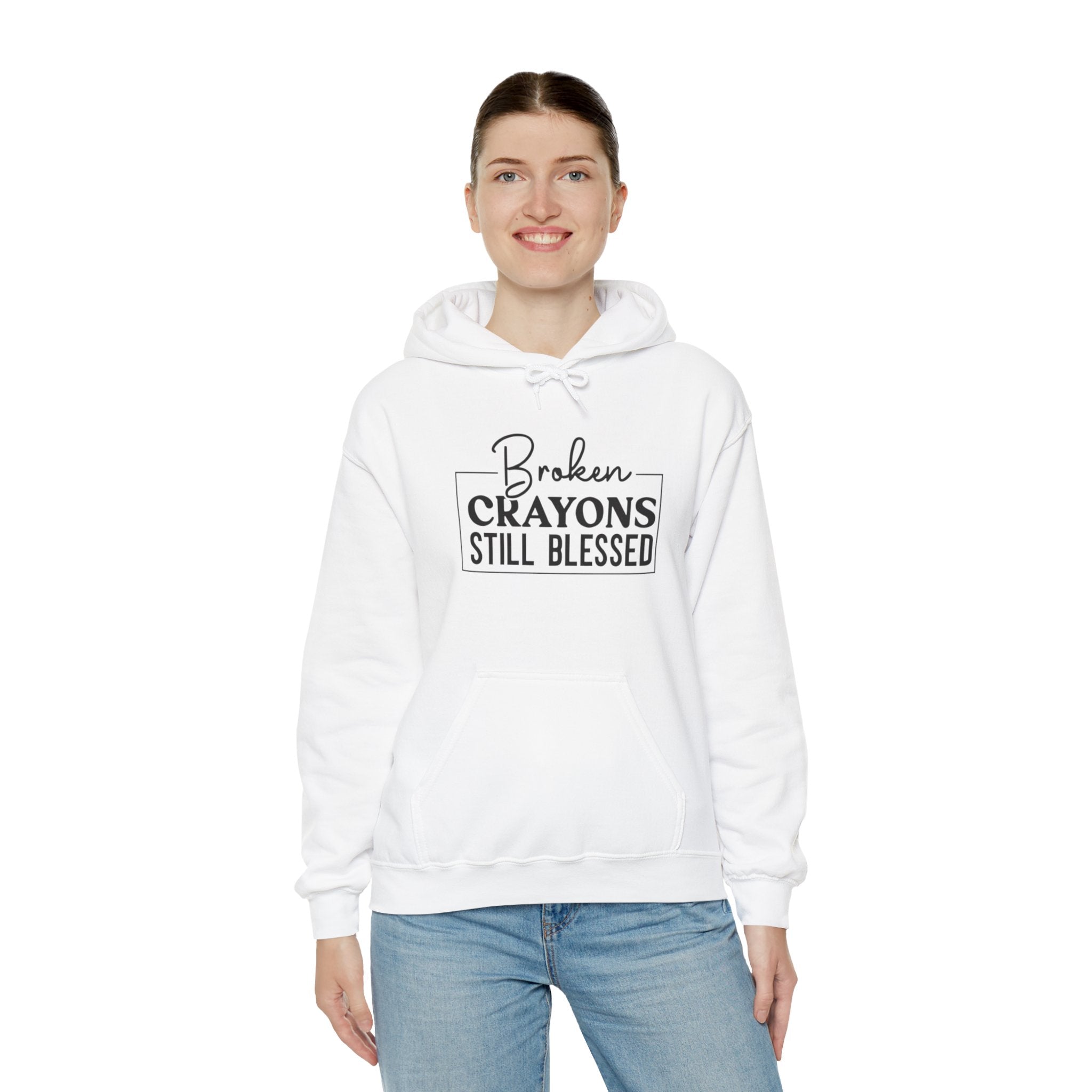 Broken Crayons Unisex Heavy Blend™ Hooded Sweatshirt